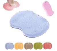 Solespa Hands Free Silicone Foot Scrubber Mat, Solespa Foot Scrubber, For Clean Men And Women With Suction Cup(blue)