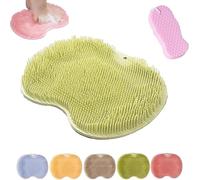 Solespa Hands Free Silicone Foot Scrubber Mat, Solespa Foot Scrubber, For Clean Men And Women With Suction Cup(green)