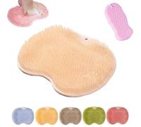 Solespa Hands Free Silicone Foot Scrubber Mat, Solespa Foot Scrubber, For Clean Men And Women With Suction Cup(yellow)
