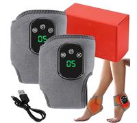 Soleva Foot Massage, Soleva 3-In-1 Massager, Triple Method Ankle Massager with 3 Vibration Modes, Rechargeable Feet Heating Pad for Pain Relief & Recovery (2 Pcs)