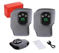 Soleva Foot Massager, Naxir Portable Foot Revive 3-in-1 Massager with Heated Ankle Wrap, Cordless Heated Ankle Wrap with 3 Vibration Mode, 5 Heat Leavel, Suitable for both father and mother (2Pcs)