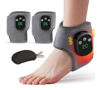 Soleva Lot de 2 masseurs de pieds triple thérapie Emsence, massage de drainage lymphatique 3 en 1, 5 niveaux de chaleur et de massage réglables, minuterie intelligente, écran tactile
