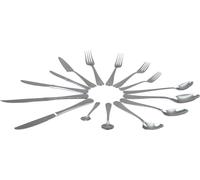 Solex Lena set de couverts 90 pièces pour 6 personnes set complet aspect martelé