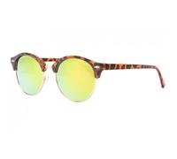 -SOLEYL-Lunettes Soleil Miroir Rondes Dorees Vintage Club Solky - Jaune