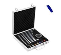 Solfeggio Lot de 10 fourches d'accordage non lestées pour la guérison, 528 Hz, fourches de méditation sonore pour thérapie par le son, réduction du stress, cadeau de travail énergétique