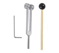 SolFeggio Tuning Fork Set - Sensory non magnétique 128 Hz Mallet, kit de diagnostic de fréquence précis, fourches pour le yoga, relaxation, méditation