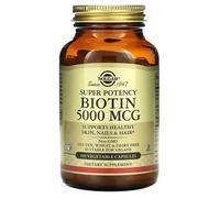 Solgar Biotin, 5000 Mcg, 100 Vegetable Capsules