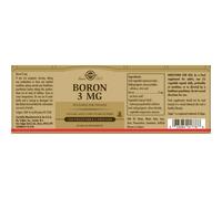 Solgar Boron 3mg 100 Units Marron