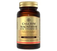 Solgar Calcium Magnésium Vitamine D3 - Os et Muscles - Fonction musculaire - Trio essentiel pour les os - Santé des os - Complément Alimentaire - Flacon de 150 comprimés