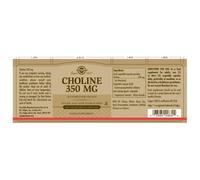 Solgar Choline 350 Mg 100 Unités