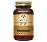 Solgar GABA 500 mg - Acide Aminé - Vegan - Neurotransmetteur - Système nerveux - Complément Alimentaire - Flacon de 50 gélules végétales
