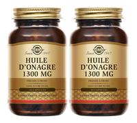 Solgar Huile d'Onagre 1300mg - Equilibre Féminin Maintien des tissus de la peau 30 softgels Capsule(S) 2x30 pc(s)