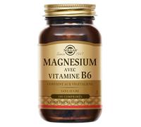 Solgar Magnésium Vitamine B6 - Fatigue & Muscles - Végan - 100 comprimés | Réduction Fatigue, Métabolisme Énergétique, Fonction Musculaire, Système Nerveux, Formule Enrichie, Complément Alimentaire