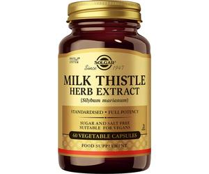 Solgar Milk Thistle Herb Extract Chardon Marie 60 Gélules Végétales