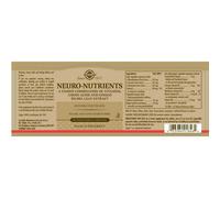Solgar Neuro Nutriments 60 Unités
