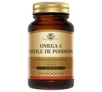 Solgar Omega 3 - Acide Gras Essentiel pour l'Organisme - Fonction Cardiaque Normale - Formule Concentrée - EPA et DHA - Hautement Assimilable - Complément Alimentaire - Flacon de 60 capsules