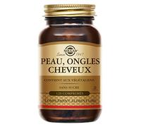 Solgar Peau, Ongles, Cheveux - Beauté - Nutriments essentiels : Zinc, Vitamine C, Acides Aminés, Cuivre - Forme Brevetée de MSM - Complément Alimentaire - Flacon de 120 comprimés