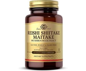 Solgar Reishi Shiitake Maitake Mushroom Extrait Capsule(S) 50 pc(s)