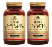 Solgar® Super Cod Liver Oil Complex (Huile de foie morue) Capsule(S) 2x60 pc(s)