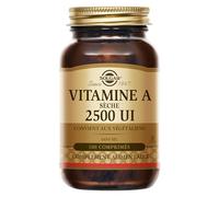 Solgar Vitamine A 2500 UI avec Vitamine C - Peau et Vision normales - Soutien Système Immunitaire - Formule concentrée - Convient aux Vegans - Complément Alimentaire - Flacon de 100 comprimés