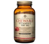 Vitamine C 500 mg 90 comprimés à mâcher au goût d'airelle rouge Solgar