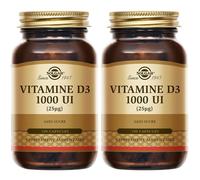 Solgar Vitamine D 1000 UI - Défenses Immunitaires Os/Cartilages 100 capsules Capsule(S) Douce(S) 2x100 pc(s)