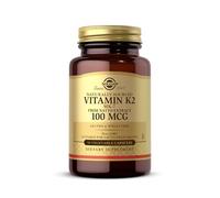 Solgar Vitamine K2 MK-7 100 µg - Maintien de l’Ossature - MK-7 Forme Efficace de Vitamine K - Hautement Assimilable - Santé Osseuse - Complément Alimentaire - Flacon de 50 gélules végétales