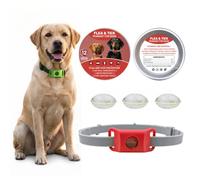 Solhela Collier Tique Puce Chien Original,Solhela Anti Puce Collier | Housse en Silicone Ajustable pour Collier de Chien,Accessoire Léger Anti-glisse pour Toutes Races de Chiens