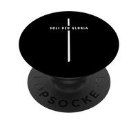 Soli Deo Gloria Cross - Foi chrétienne Minimaliste PopSockets PopGrip Adhésif