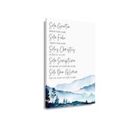 Soli Deo Gloria Poster For Reformation Decor | Meaningful artwork shares glory to God alone message(Unframed,16x24inch(40x60cm))