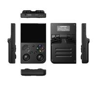 SOLIAXDIY Console de Jeu Portable RG35XX Pro 3.5″ IPS - Rétro, 64 Go + Carte microSD 128 Go avec Jeux Classiques, Wi-FI/Bluetooth - Noir