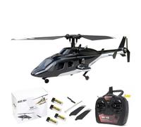 SOLIAXDIY F150BL V3 Airwolf Hélicoptère RC 2,4 G 5 CH avec gyroscope 6 axes et lumières LED, avion RC militaire pour débutants (version RTF)