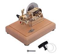 SOLIAXDIY Kit de moteur 1,6 CC - Mini cylindre horizontal - Moteur à essence à 4 temps - Modélisme - En métal - Pour adultes passionnés de technologie