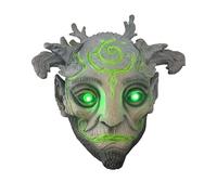SOLIAXDIY Masque d'elfe vert pour adulte, masque de cosplay forêt Treeman, masque réaliste de carnaval pour Halloween Cosplay Party