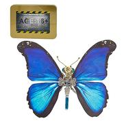 SOLIAXDIY Morpho Menelaus Starry - 3D Papillon Steampunk, Kit de Construction en Métal 150 Pièces - DIY Modèle Mécanique pour Adultes à Assembler