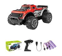 SOLIAXDIY Voiture électrique télécommandée sur chenilles, mini camion tout-terrain 2,4 GHz avec transmission à 2 vitesses, véhicule télécommandé proportionnel complet à l'échelle 1/20 pour