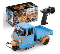 SOLIAXDIY Voiture télécommandée à trois roues à l'échelle 1/10, modèle de tricycle haute vitesse proportionnel à traction arrière avec lumières et paramètres à double vitesse, véhicule de 15 km/h pour