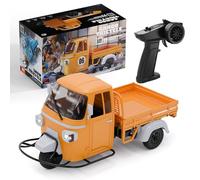 SOLIAXDIY Voiture télécommandée à trois roues à l'échelle 1/10, modèle de tricycle haute vitesse proportionnel à traction arrière avec lumières et paramètres à double vitesse, véhicule de 15 km/h pour