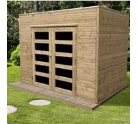 Abri Jardin Bois "Capri" - 5.94 M² - 2.99 X 1.99 X 2.25 M - 19 Mm