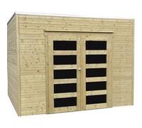 Abri Jardin Bois "Bari" - 8.69 M2 - 2.99 X 2.91 X 2.25 M - 19 Mm