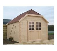 Abri De Jardin 28mm Porte Semi-Vitrée Kit Ventilation Limerick Solid