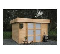 Abri de jardin - SOLID - Odense - Bois massif - 28mm d'épaisseur - 299x299cm