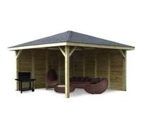 Solid Pavillon de jardin en bois d’épicéa traité autoclave - Kiosk 14,75 m² - S7774