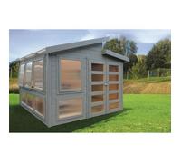 Abri Jardin Bois "Merano" - 8.92 M² - 2.99 X 2.99 X 2.64 M - 28 Mm