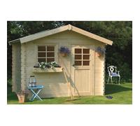 Abri Jardin Bois "Sologne" - Modèle Imprégné (Vert) - 8.88 M² - 2.98 X 2.98 X 2.39 M - 28 Mm Vert