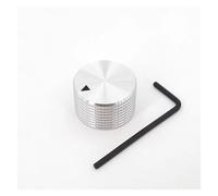 Solid Aluminum Alloy 25 x 15.5mm Volume Rotary Control 6mm Dia Potentiometer Cap Knob AUOQKQUT(Silver)
