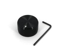 Solid Aluminum Alloy 30 x 17mm Volume Rotary Control 6mm Dia Potentiometer Cap Knob AUOQKQUT(Nero)