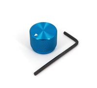 Solid Aluminum Alloy Small Size 20 x 15.5mm Volume Rotary Control 6mm Dia Potentiometer Cap Knob AUOQKQUT(Blau)