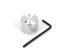 Solid Aluminum Alloy Small Size 20 x 15.5mm Volume Rotary Control 6mm Dia Potentiometer Cap Knob MQXFCZUX(Silver)