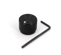 Solid Aluminum Alloy Small Size 20 x 15.5mm Volume Rotary Control 6mm Dia Potentiometer Cap Knob NWPNLXEA(Nero)